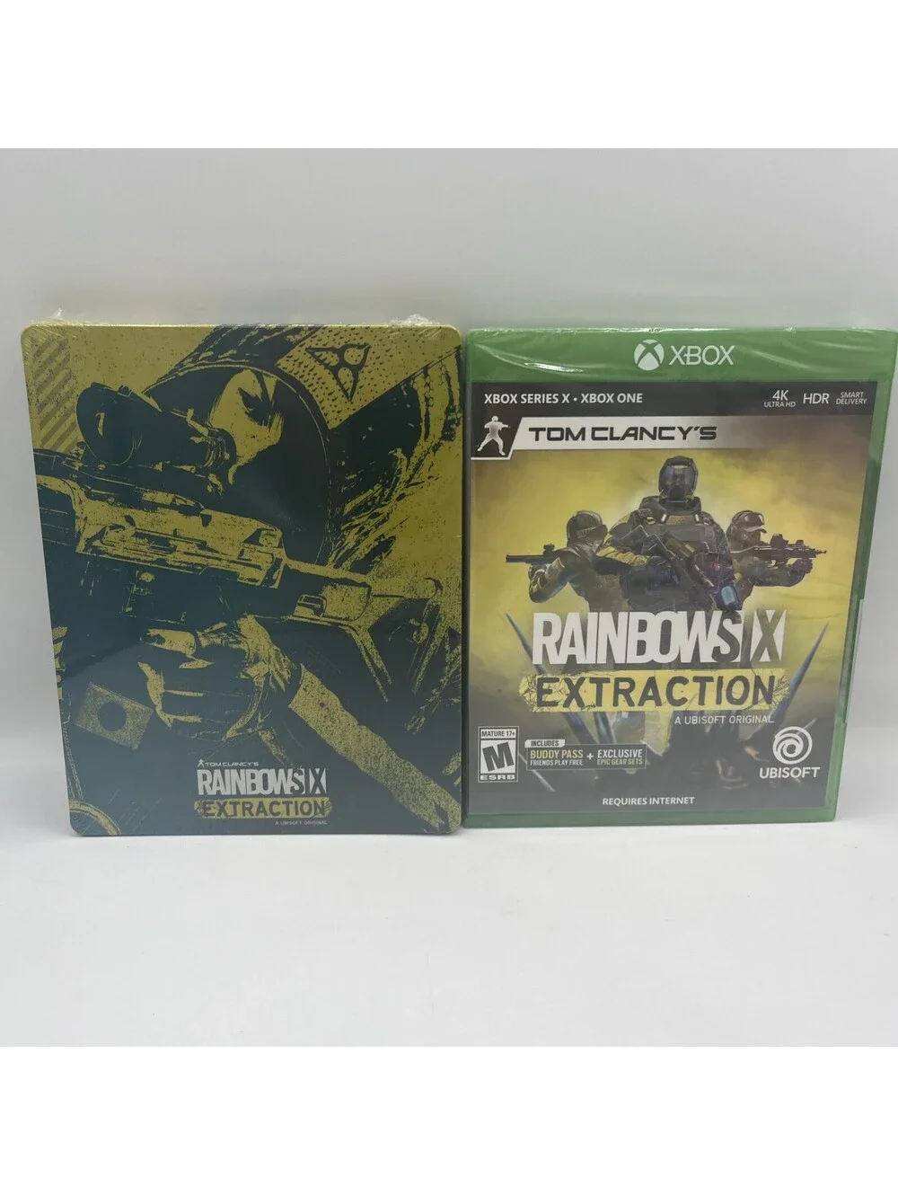 TOM CLANCY'S RAINBOW SIX EXTRACTION Steelbook Case + Game NEW* Xbox One Series X